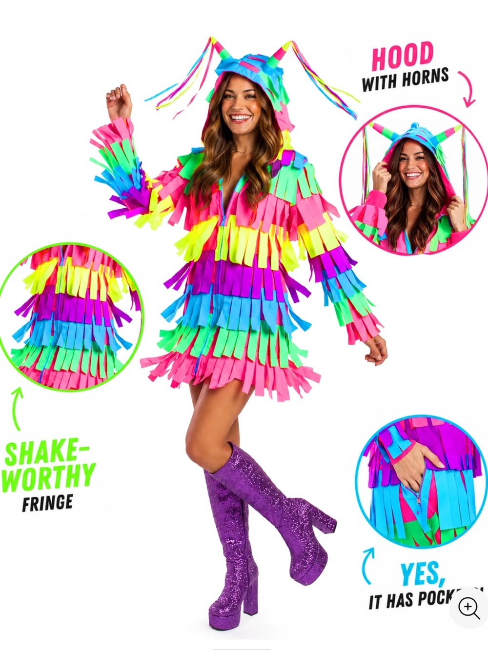 Tipsy Elves Piñata Costume Dress - L
